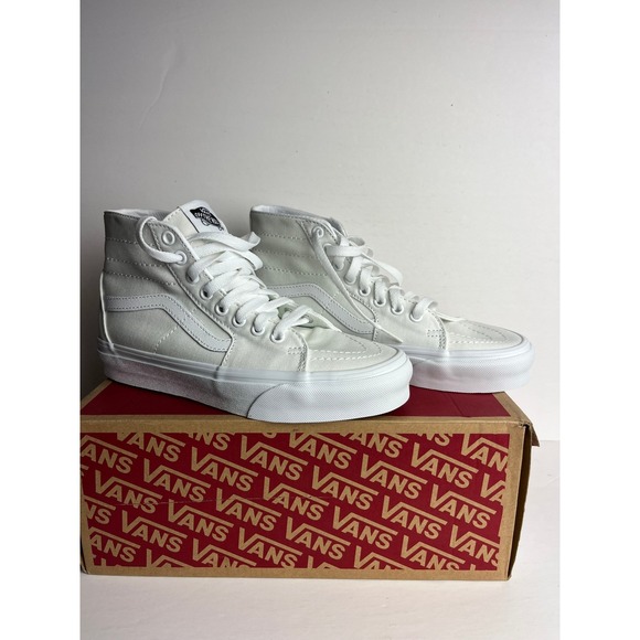 Vans Shoes - Vans Sk8-Hi Tapered True White Canvas High Top Skate Sneaker Unisex Size 7 Women